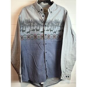 Men's Cabela's Deerskin Soft Chamois All Season Weight Shirt‎ Sz XL